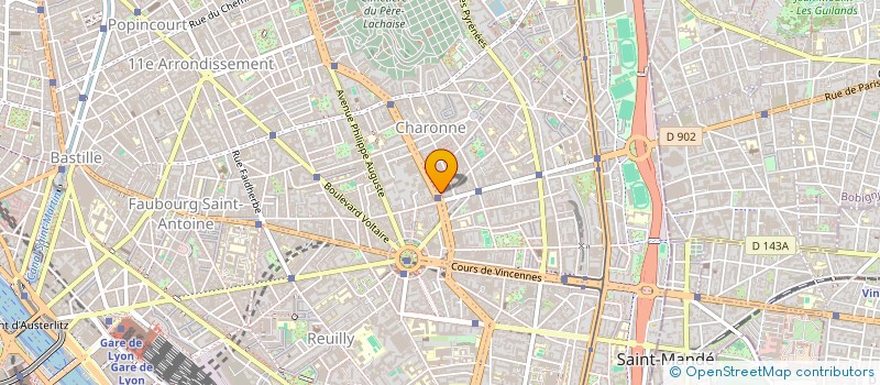 localisation de l'entreprise ESCALE AVRON  PARIS