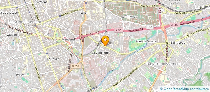 localisation de l'entreprise ESCALE BEAUTE à MARSEILLE