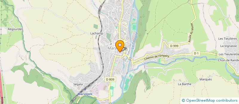 localisation de l'entreprise ESCALE BEAUTE à MARVEJOLS