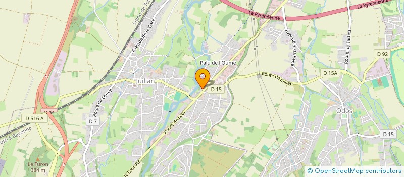 localisation de l'entreprise ESCALE BEAUTE  JUILLAN