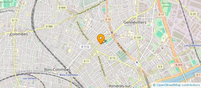 localisation de l'entreprise ESCALE CELESTE à ASNIERES-SUR-SEINE