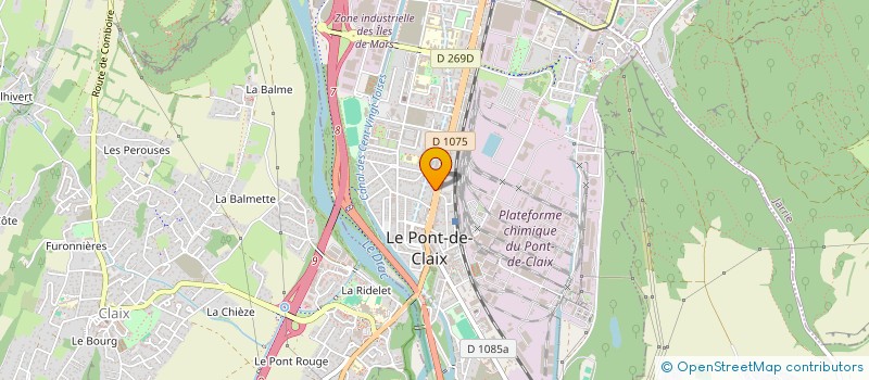 localisation de l'entreprise ESCALE D'AMOUR  LE PONT-DE-CLAIX