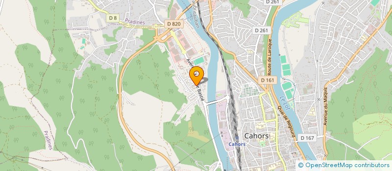 localisation de l'entreprise ESCALE DOUCEUR à CAHORS
