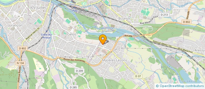 localisation de l'entreprise ESCALE EN MER  MAZERES-LEZONS