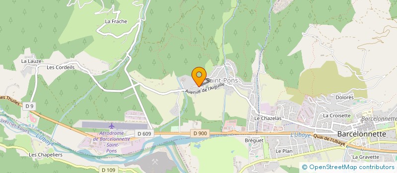 localisation de l'entreprise ESCALE EN UBAYE  SAINT-PONS