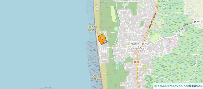localisation de l'entreprise ESCALE EN VENDEE  NOTRE-DAME-DE-MONTS