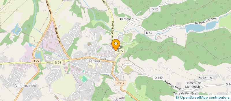 localisation de l'entreprise ESCALE EVASION à CREMIEU