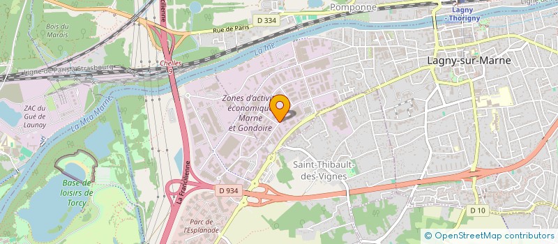 localisation de l'entreprise ESCALE GOURMANDE à LAGNY-SUR-MARNE