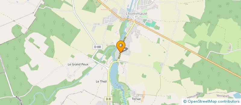 localisation de l'entreprise ESCALE GRAPHIQUE  LHOMMAIZE