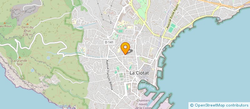 localisation de l'entreprise ESCALE MAINSSAGES  LA CIOTAT