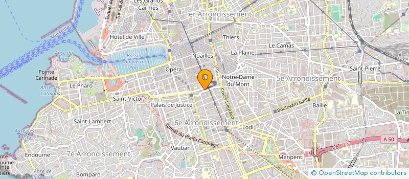 localisation de l'entreprise ESCALE MARSEILLE ETUDIANTS à MARSEILLE 6