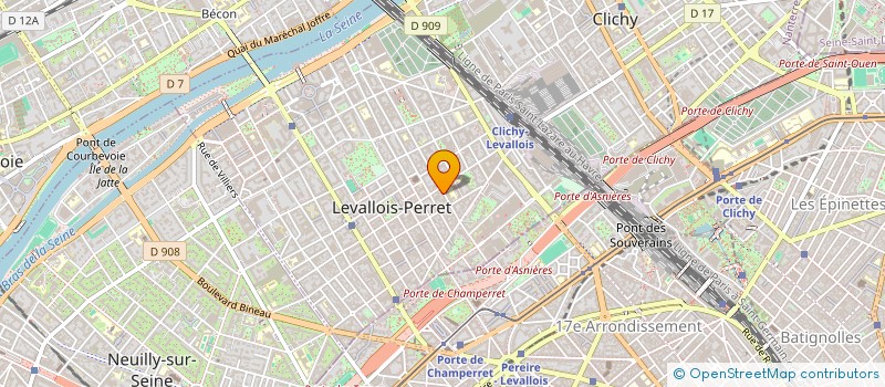 localisation de l'entreprise ESCALE MINCEUR à LEVALLOIS-PERRET