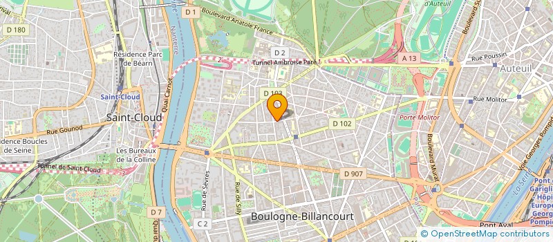 localisation de l'entreprise ESCALE PRIVEE à BOULOGNE-BILLANCOURT
