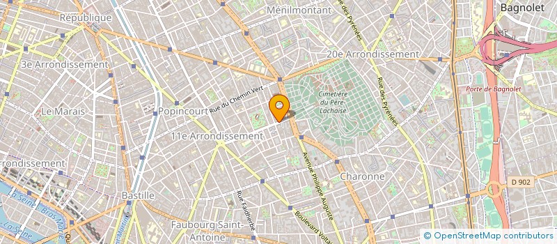 localisation de l'entreprise ESCALE RECORDS à PARIS