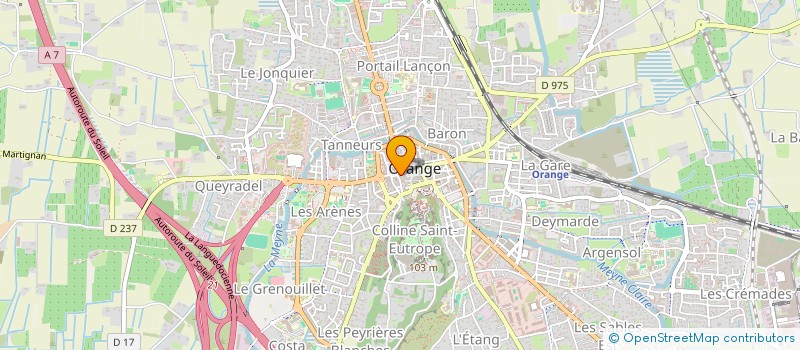 localisation de l'entreprise ESCALE ROMAINE  ORANGE