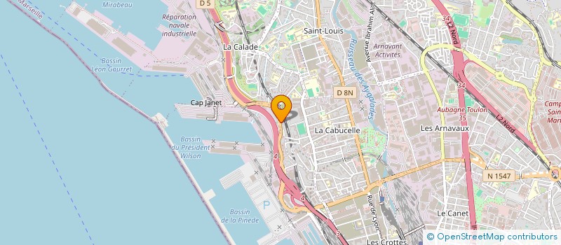 localisation de l'entreprise ESCALE TECHNIQUE à MARSEILLE
