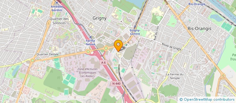 localisation de l'entreprise ESCALE V-12 à GRIGNY