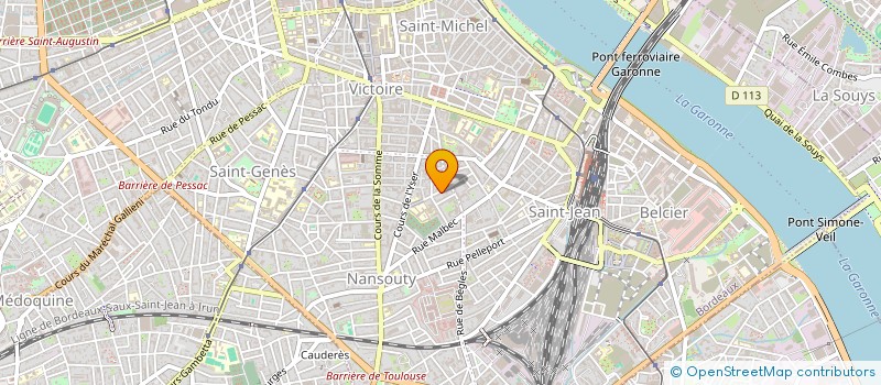 localisation de l'entreprise ESCALES  BORDEAUX