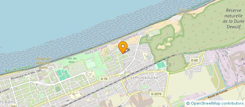 localisation de l'entreprise ESCALES DES DUNES à DUNKERQUE