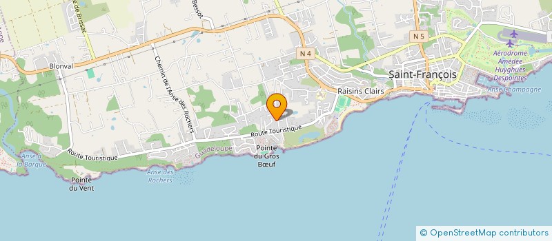 localisation de l'entreprise ESCALES DES ILES  SAINT-FRANCOIS