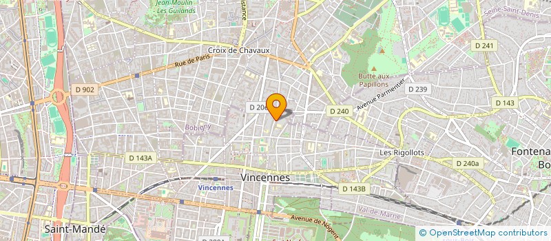 localisation de l'entreprise ESCALES EN ECLATS à VINCENNES