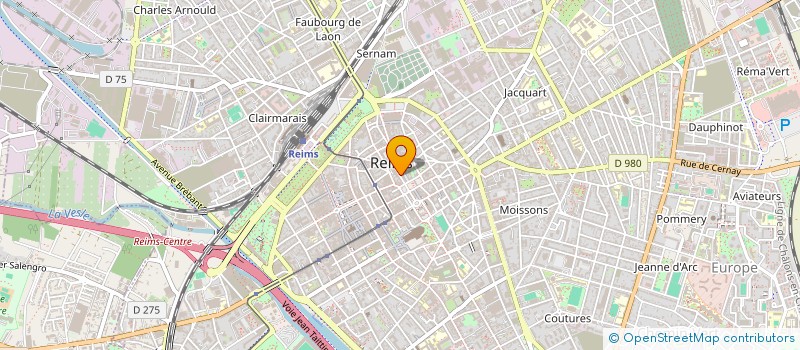 localisation de l'entreprise ESCALES ET DECOUVERTES  REIMS