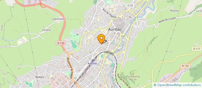 localisation de l'entreprise ESCALIER à AURILLAC