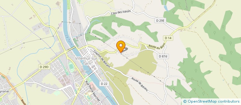 localisation de l'entreprise ESCALIER DIFFUSION  VILLEMUR-SUR-TARN