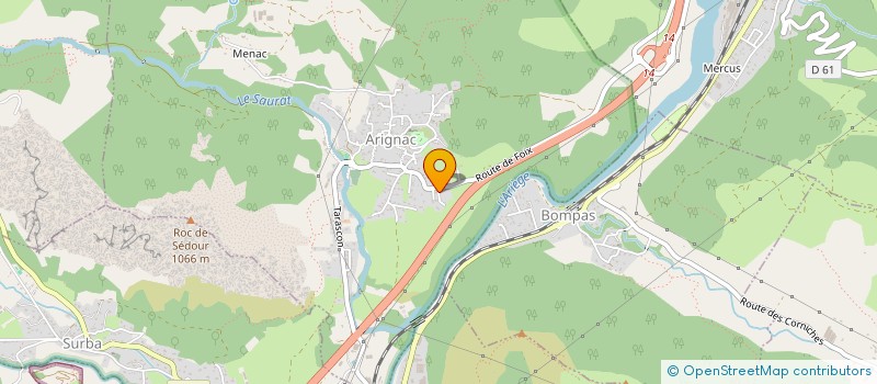 localisation de l'entreprise ESCALIERE PHOTOVOLTAIQUE à ARIGNAC