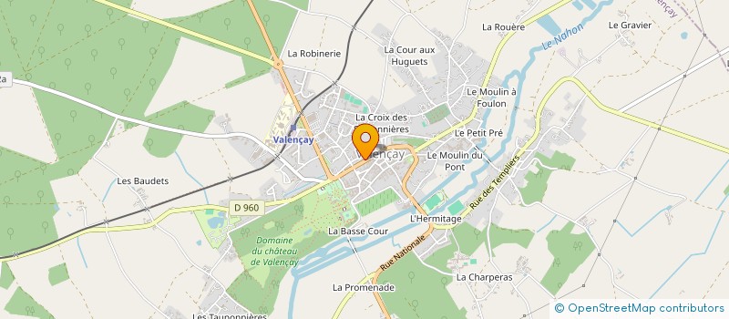 localisation de l'entreprise ESCALIERS ET HABITAT à VALENCAY