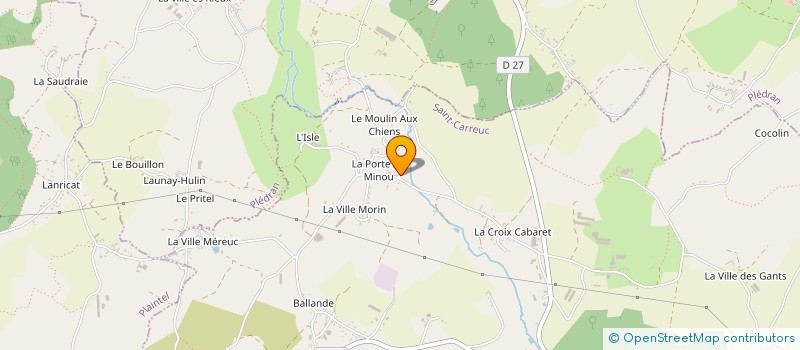 localisation de l'entreprise ESCALIERS REUX à SAINT-CARREUC