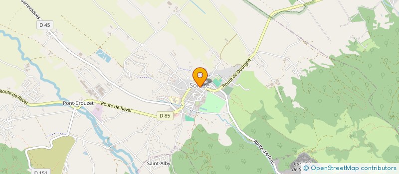 localisation de l'entreprise ESCALONNE  SOREZE