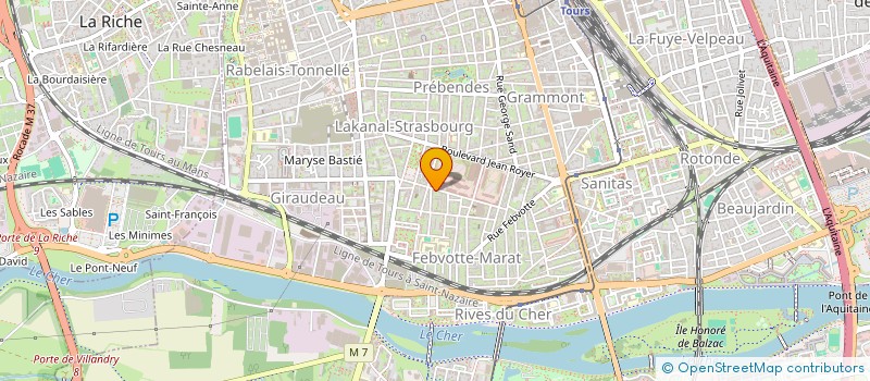 localisation de l'entreprise ESCALP à TOURS