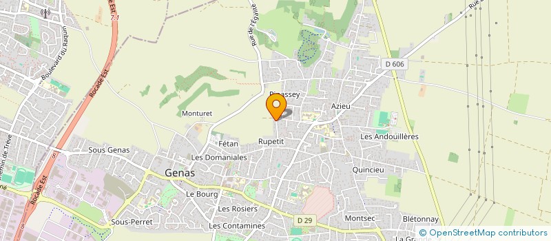 localisation de l'entreprise ESCALUS  GENAS