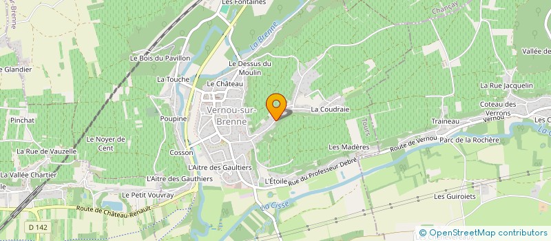 localisation de l'entreprise ESCAM à VERNOU-SUR-BRENNE
