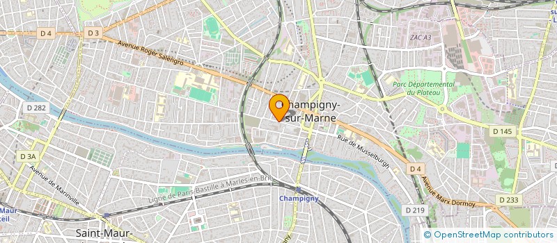 localisation de l'entreprise ESCAMAS DIAMOND (ED) à CHAMPIGNY-SUR-MARNE