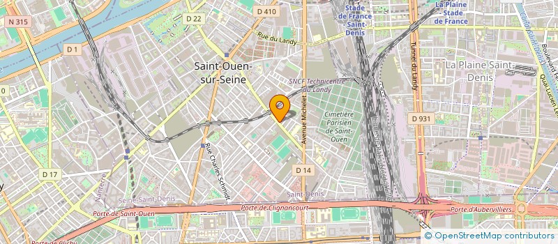localisation de l'entreprise ESCAMODERN SERVICES à SAINT-OUEN-SUR-SEINE