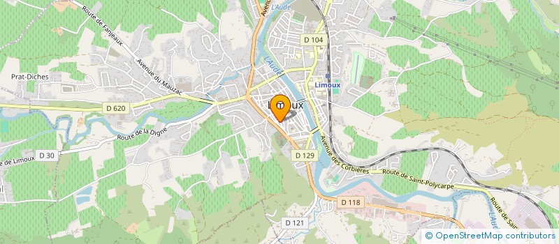 localisation de l'entreprise ESCANDE JULIEN  LIMOUX