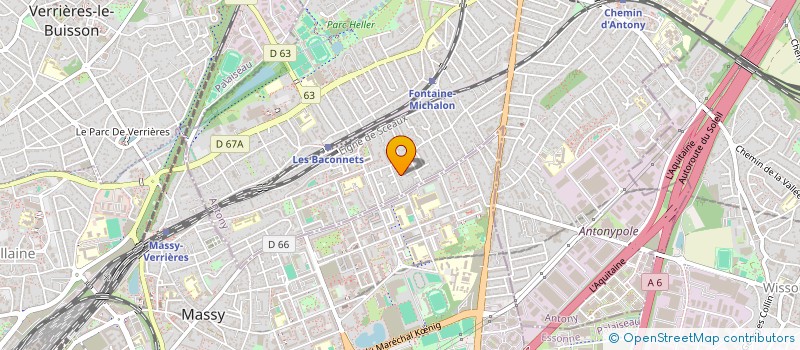 localisation de l'entreprise ESCAP à ANTONY