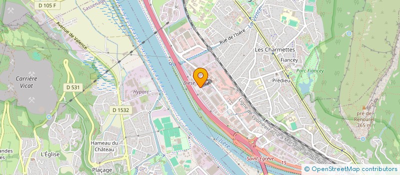 localisation de l'entreprise ESCAP ETUDES SYSTEMES CONT AUTOM PROCESS  SAINT-EGREVE