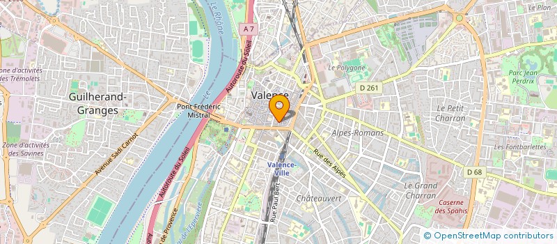 localisation de l'entreprise ESCAPADE à VALENCE