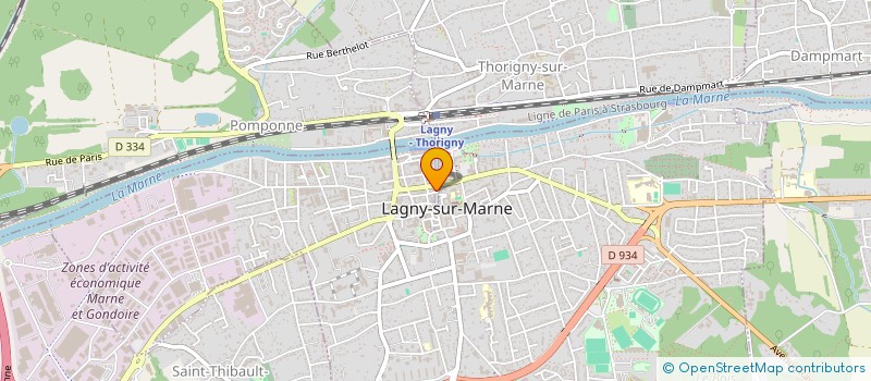 localisation de l'entreprise ESCAPADE à LAGNY-SUR-MARNE