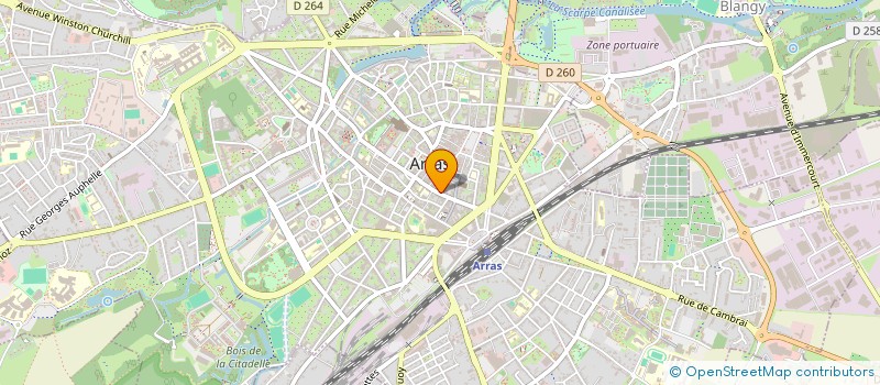 localisation de l'entreprise ESCAPADE à ARRAS