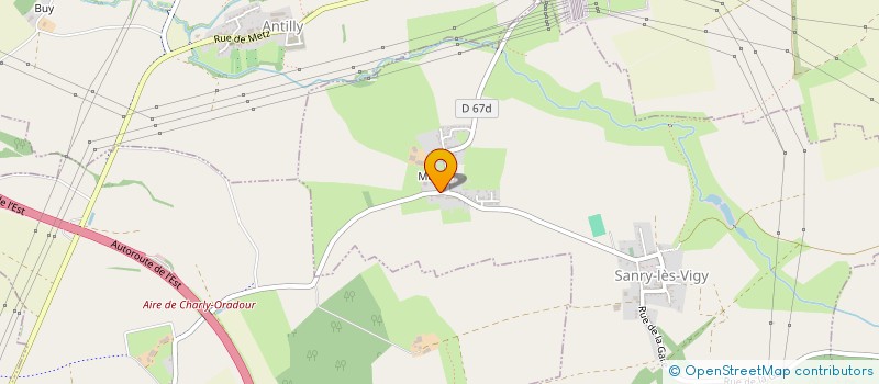 localisation de l'entreprise ESCAPADE  SANRY-LES-VIGY