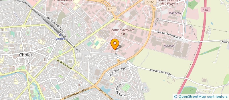localisation de l'entreprise ESCAPADE CAMPING CAR à CHOLET