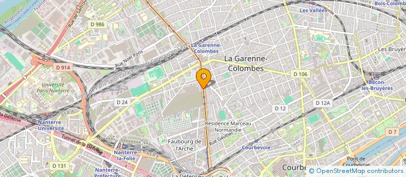 localisation de l'entreprise ESCAPADE CARNATURELLE à LA GARENNE-COLOMBES