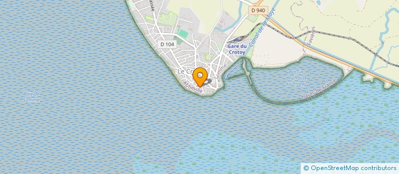 localisation de l'entreprise ESCAPADE EN BAIE à LE CROTOY