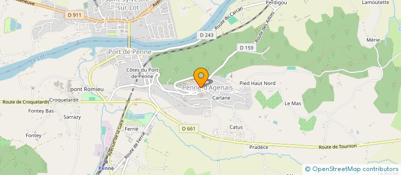 localisation de l'entreprise ESCAPADE EXCITED RIDERS CLUB  PENNE-D'AGENAIS