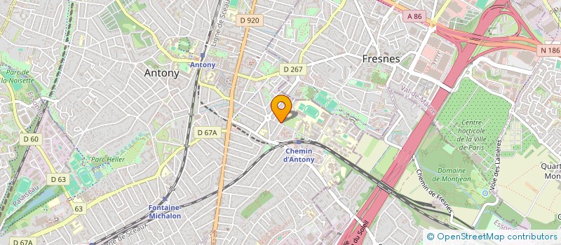 localisation de l'entreprise ESCAPADE SPORT EVENT à ANTONY