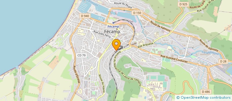 localisation de l'entreprise ESCAPADEPROJET  FECAMP